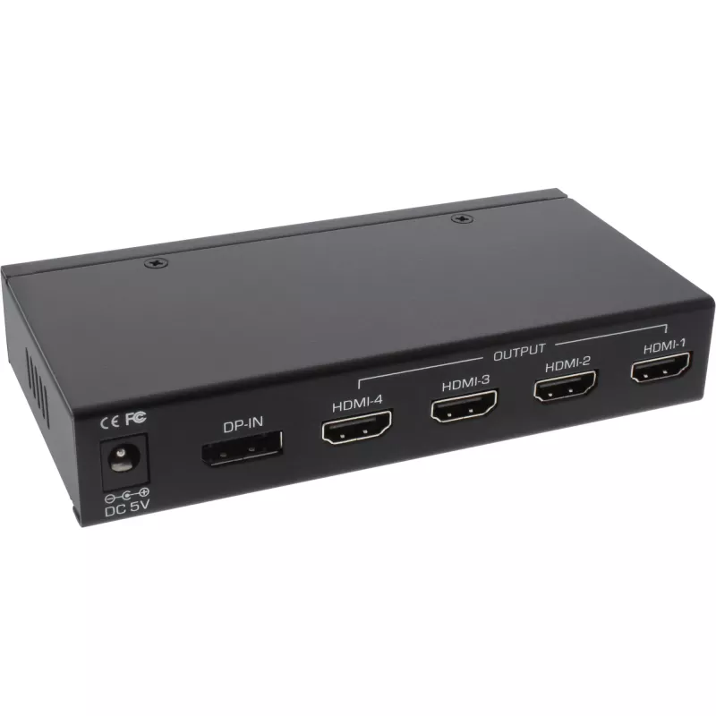 InLine splitter videowall DisplayPort a HDMI 2x2 1 IN 4 OUT 4K UltraHD