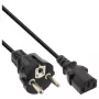 InLine cavo di alimentazione, CEE 7/7 dritta / connettore maschio IEC C13 a 3 pin, nero, 5m