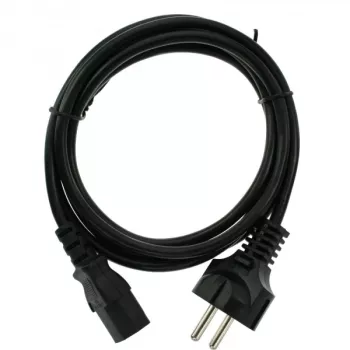 InLine cavo di alimentazione, CEE 7/7 dritta / connettore maschio IEC C13 a 3 pin, nero, 5m