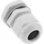 Pressacavo InLine 6–12 mm nylon IP68 grigio, confezione da 10, diametro esterno 12 mm