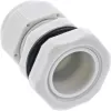 Pressacavo InLine 6–12 mm nylon IP68 grigio, confezione da 10, diametro esterno 12 mm
