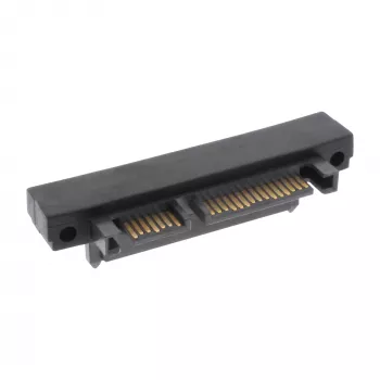 InLine adattatore SATA, M/F, 22 poli (15+7) angolato verso il basso