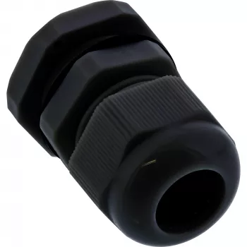 Pressacavo InLine 44012B nylon IP68 per cavi Ø6–12 mm, nero, confezione da 10