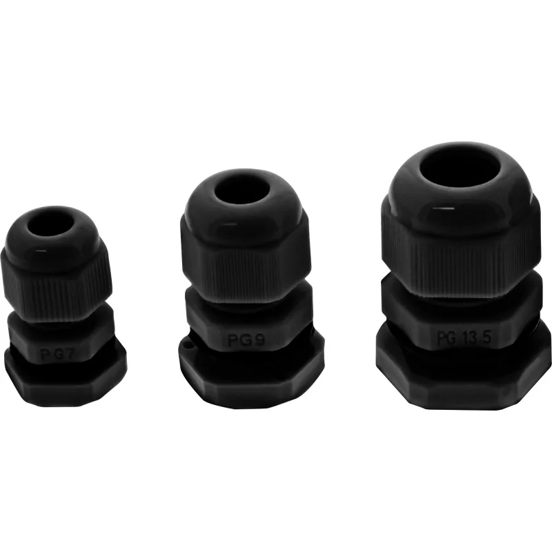 Pressacavo InLine 44012B nylon IP68 per cavi Ø6–12 mm, nero, confezione da 10