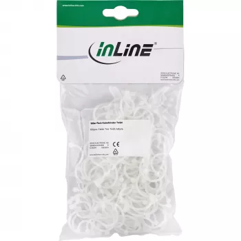 Fascette per cavi twist InLine 14–17 mm nylon bianco, confezione da 100