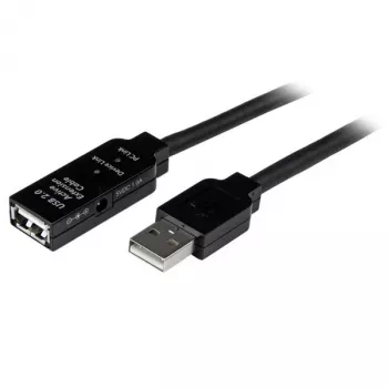 StarTech.com cavo di prolunga USB 2.0 attivo 10m - M/F, 10 m, USB A, USB A, USB 2.0, connettore maschio/femmina, nero