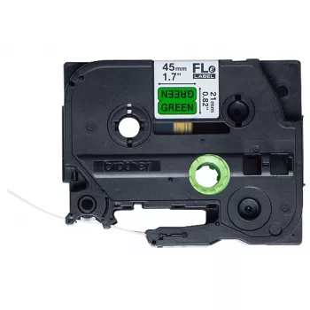 Brother FLE-7511 nastro per etichettatura nero su verde