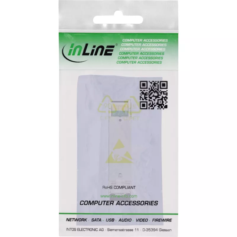 InLine modulo SFP Fiber SX 850nm MM con connettori femmina LC, 550m, 1,25Gb/s