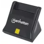 Manhattan 102025 lettore di schede Smart/SIM USB-A, 480 Mbps (USB 2.0), da scrivania, verticale