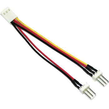 InLine adattatore ventola connettore femmina 3pin / 2x connettore maschio 3pin ca. 0,10m