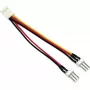 InLine adattatore ventola connettore femmina 3pin / 2x connettore maschio 3pin ca. 0,10m