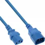 Prolunga cavo alimentazione InLine, C13 / C14, blu, 0,5 m