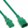 Prolunga cavo alimentazione InLine, C13 / C14, verde, 1 m