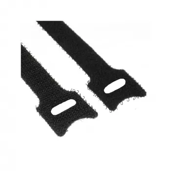 Fascette per cavi InLine con chiusura a velcro 12x125 mm 10 pz. nero