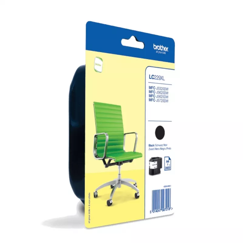 Cartuccia d'inchiostro Brother LC229XLBKBP 1 pezzo originale nero