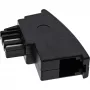 Adattatore InLine TAE-N TAE-N maschio / RJ11 femmina 6P4C