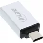 Adattatore USB 3.2 Gen.2 InLine, connettore maschio USB-C a connettore femmina USB-A, argento