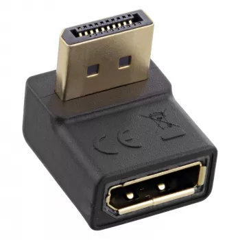Adattatore DisplayPort InLine, connettore maschio / femmina DisplayPort, angolato verso l'alto
