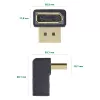 Adattatore DisplayPort InLine, connettore maschio / femmina DisplayPort, angolato verso l'alto