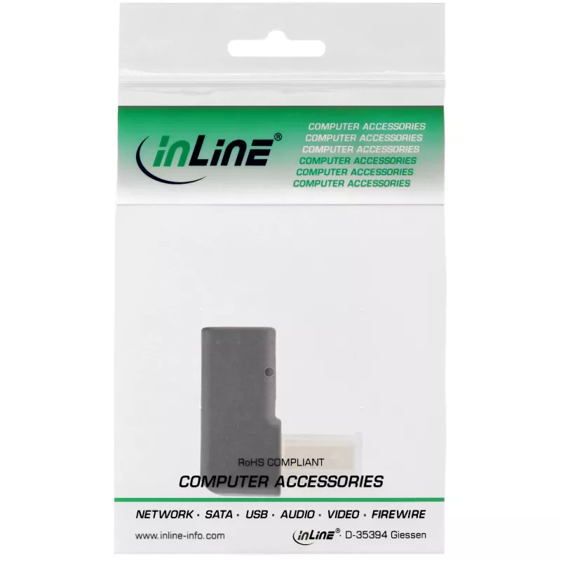 Adattatore DisplayPort InLine, connettore maschio / femmina DisplayPort, angolato verso l'alto