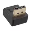 Adattatore DisplayPort InLine, connettore maschio / femmina DisplayPort angolato verso il basso