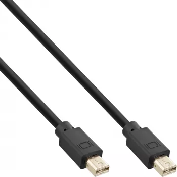 Cavo Mini DisplayPort 1.4 InLine M/M, nero/oro, 1 m