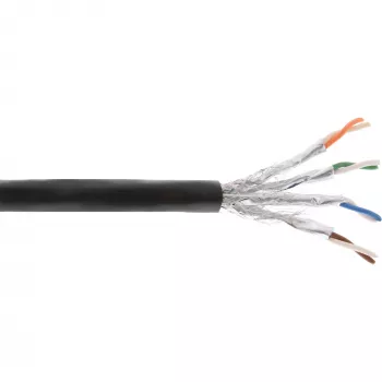 Cavo da installazione per esterni InLine S/FTP PiMF Cat.7a AWG23 rame 1200 MHz PE, 50 m