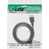 Cavo piatto USB 2.0 InLine 31830F 3 m connettore maschio Type-A connettore maschio Mini-B 5 poli nero/oro