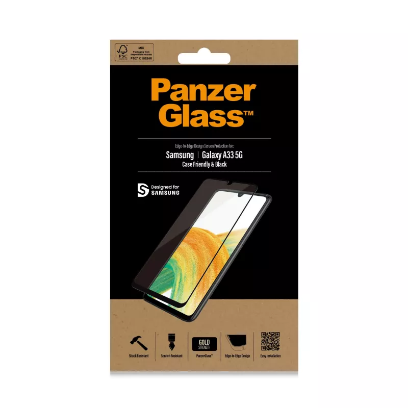Vetro protettivo per schermo PanzerGlass Samsung Galaxy A33 5G antigraffio e antiurto