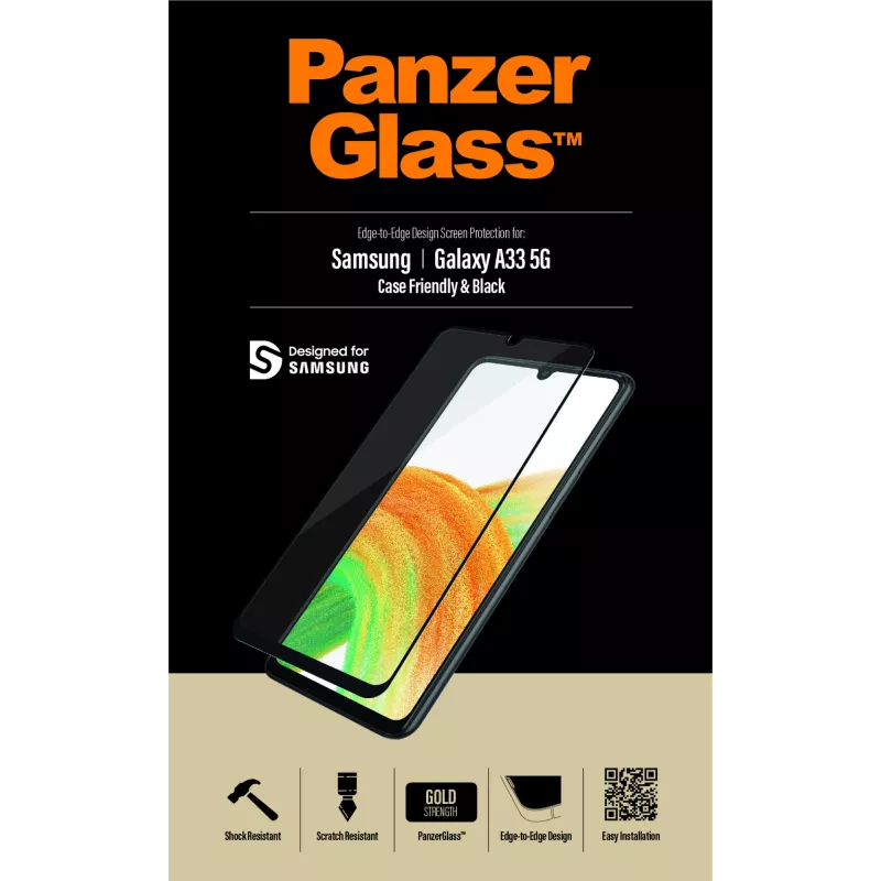 Vetro protettivo per schermo PanzerGlass Samsung Galaxy A33 5G antigraffio e antiurto