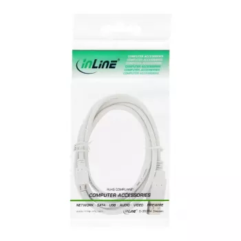 Cavo Micro-USB 2.0 InLine USB Type-A maschio / Micro-B maschio, bianco, 2 m