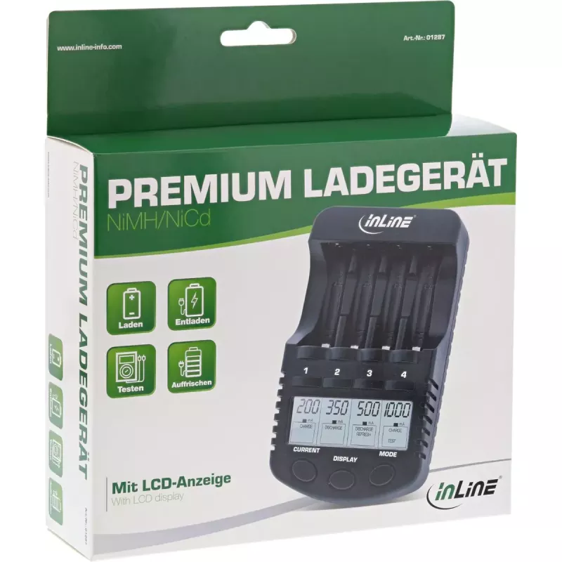 Caricabatterie InLine 1287 per batterie domestiche DC