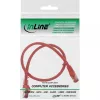 Patch cable InLine S/FTP PiMF Cat.6 250MHz rame halogen-free rosso 0,3 m