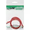 Cavo patch InLine S/FTP PiMF Cat.6 250MHz rame halogen-free rosso 1m