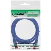 Cavo patch InLine S/FTP PiMF Cat.6 250MHz rame halogen-free blu 1,5m
