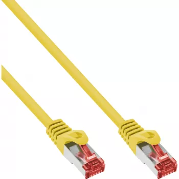 Cavo patch InLine S/FTP PiMF Cat.6 250MHz rame halogen-free giallo 2m