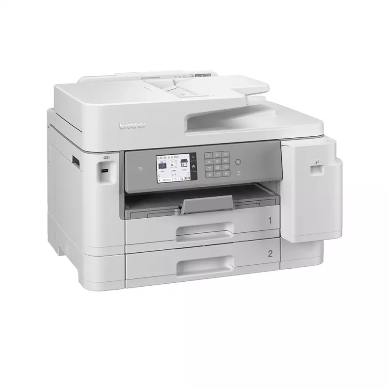 Stampante multifunzione a getto d'inchiostro a colori Brother MFC-J5955DW, A3, 1200 x 4800 DPI, 30 ppm, Wi-Fi, bianca