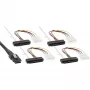 Cavo SAS InLine, Mini SAS SFF-8087/4x SAS SFF-8482+alimentazione, HDD SAS a controller 0,75m