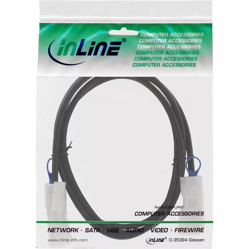 Cavo SAS InLine, Mini-SAS 26 pin SFF-8088 su Mini-SAS 26 pin SFF-8088, 2 m