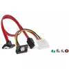 SET staffa di montaggio HDD/SSD InLine con cavo SATA e di alimentazione, angolare, incl. viti