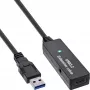Prolunga attiva USB 3.2 Gen.1 InLine, connettore maschio USB-A su connettore femmina USB-C, 5m