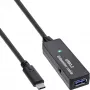 Prolunga attiva USB 3.2 Gen.1 InLine, connettore maschio USB-C su connettore femmina USB-A, 5 m