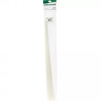 Fascette per cavi InLine 900 mm × 12 mm, resistenza alla trazione 1118 N, bianco, confezione da 10