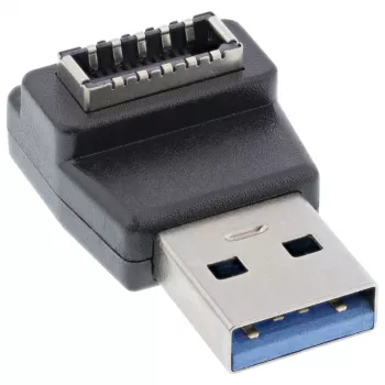 Adattatore USB 3.2 InLine, connettore maschio USB-A su connettore femmina USB-E frontpanel interno