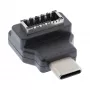 Adattatore USB 3.2 InLine, connettore maschio USB-C su connettore femmina USB-E frontpanel interno