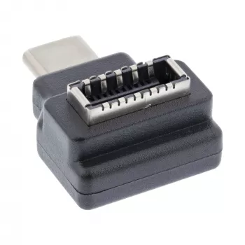 Adattatore USB 3.2 InLine, connettore maschio USB-C su connettore femmina USB-E frontpanel interno