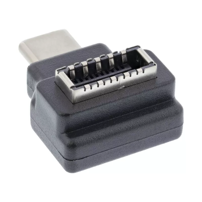 Adattatore USB 3.2 InLine, connettore maschio USB-C su connettore femmina USB-E frontpanel interno