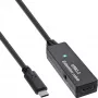Prolunga attiva USB 3.2 Gen.1 InLine, connettore maschio USB-C su connettore femmina USB-C, 5m