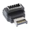 Adattatore USB 3.2 InLine interno, connettore maschio USB-E frontpanel su connettore femmina USB-E 90°