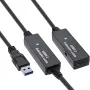 Prolunga attiva USB 3.2 Gen.1 InLine, connettore maschio USB-A su connettore femmina USB-C, 15m